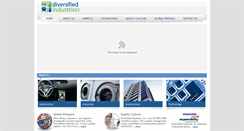 Desktop Screenshot of diversifiedindustries.com